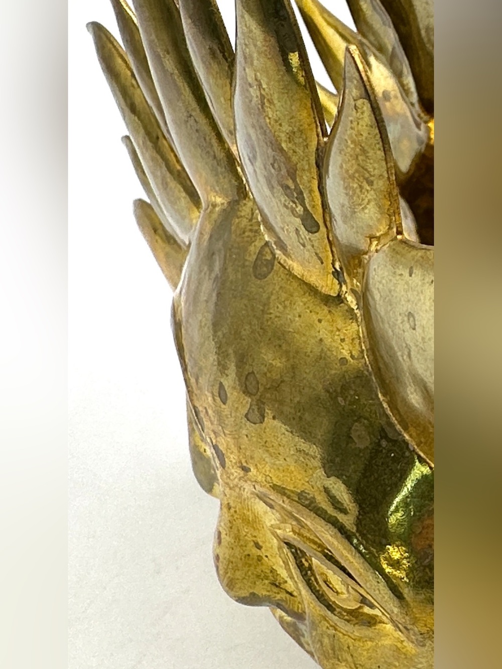 Golden Sunshine Face Metal Napkin / Letter Holder - Picture 11 of 11